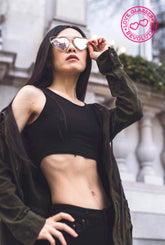 Cat Eye Double Wire Rim Love Glasses - Love Glasses Revolution